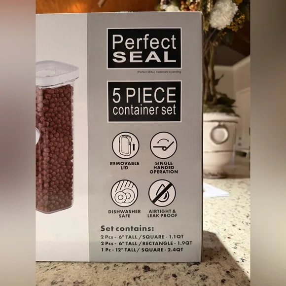 5-Piece Clear Container Set - Picture 2 of 3